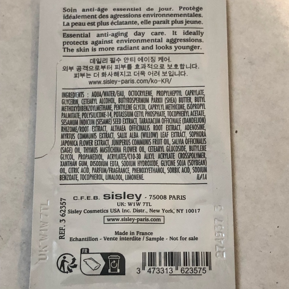 Sisley Paris All Day All Year Anti Aging Protection 20 Pack 4 ml Sample Travel - Picture 4 of 6